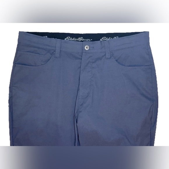 Eddie Bauer Nylon Pants Mens 38 X 30 Gray Khaki Stretch Hiking Travel Outdoor - Picture 4 of 11